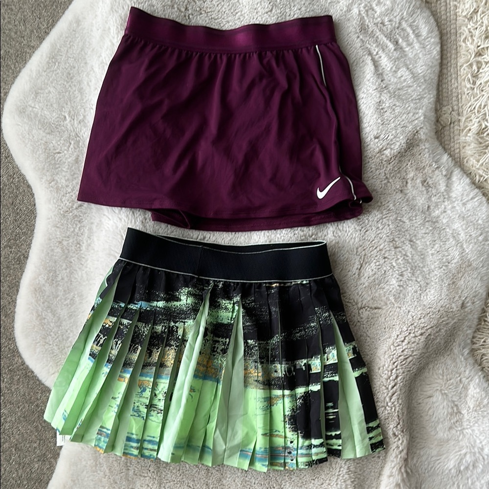 Nike Red and Black Mini Skater Skirt Set